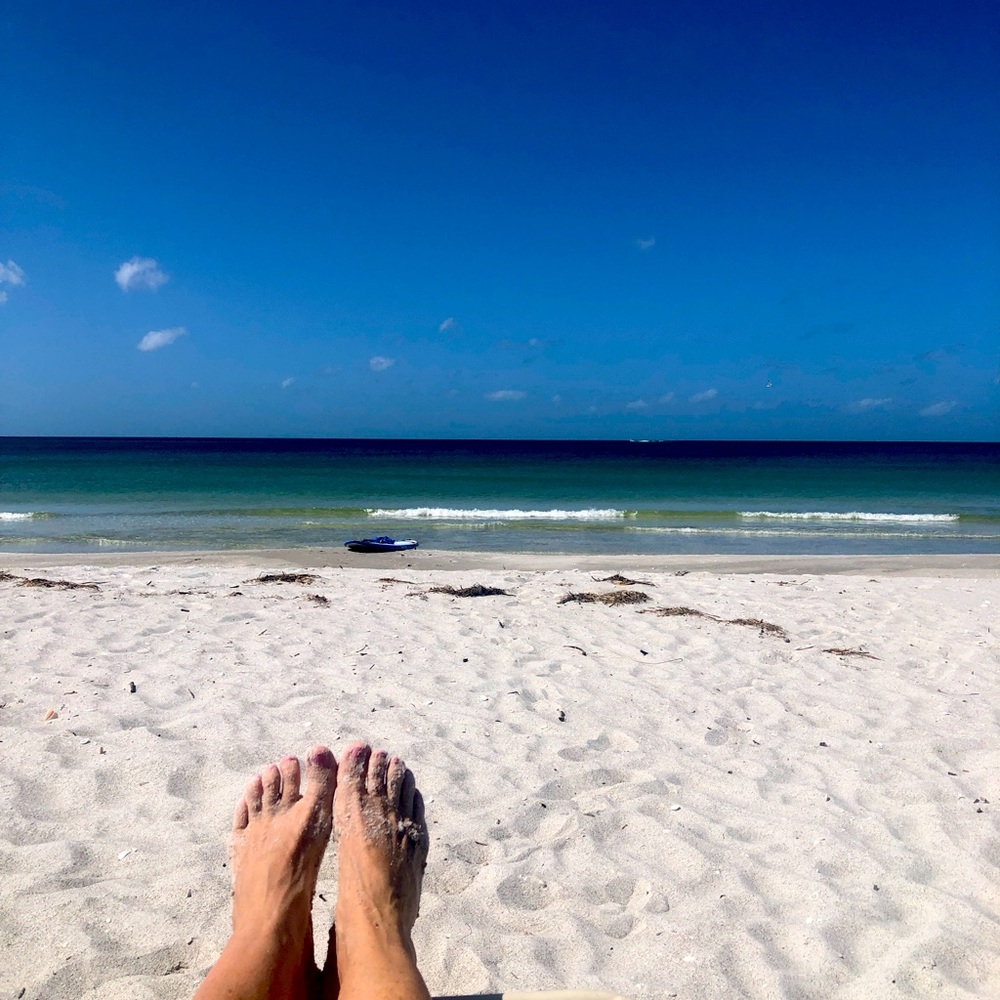 Beach Girl who Poshes on the side